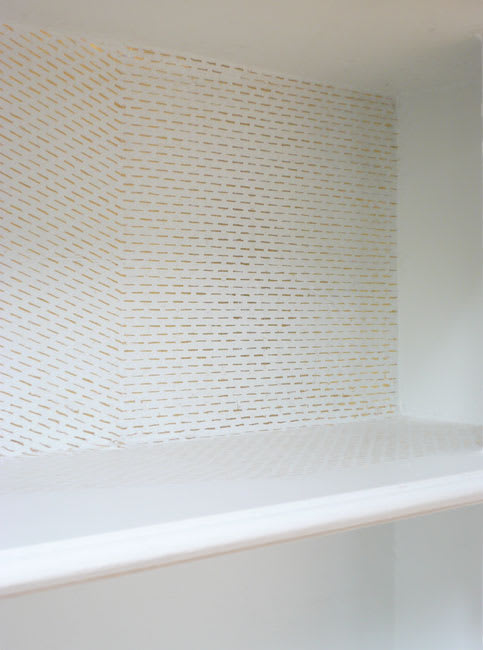 No Title 2008 gold leaf on wall dimensions variable
